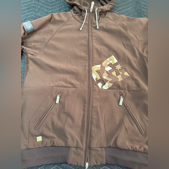 DC Shoes Y2K Exotex 10,000 Men’s Large Snowboard Ski Jacket Hooded Brown - Picture 5 of 11